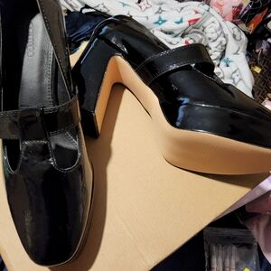 Black Patent Leather Women's Shoes